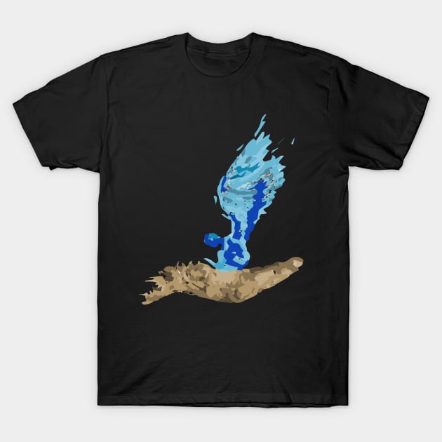 Angel sit on hand T-Shirt by Right-Fit27